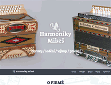 Tablet Screenshot of harmonikymikes.cz